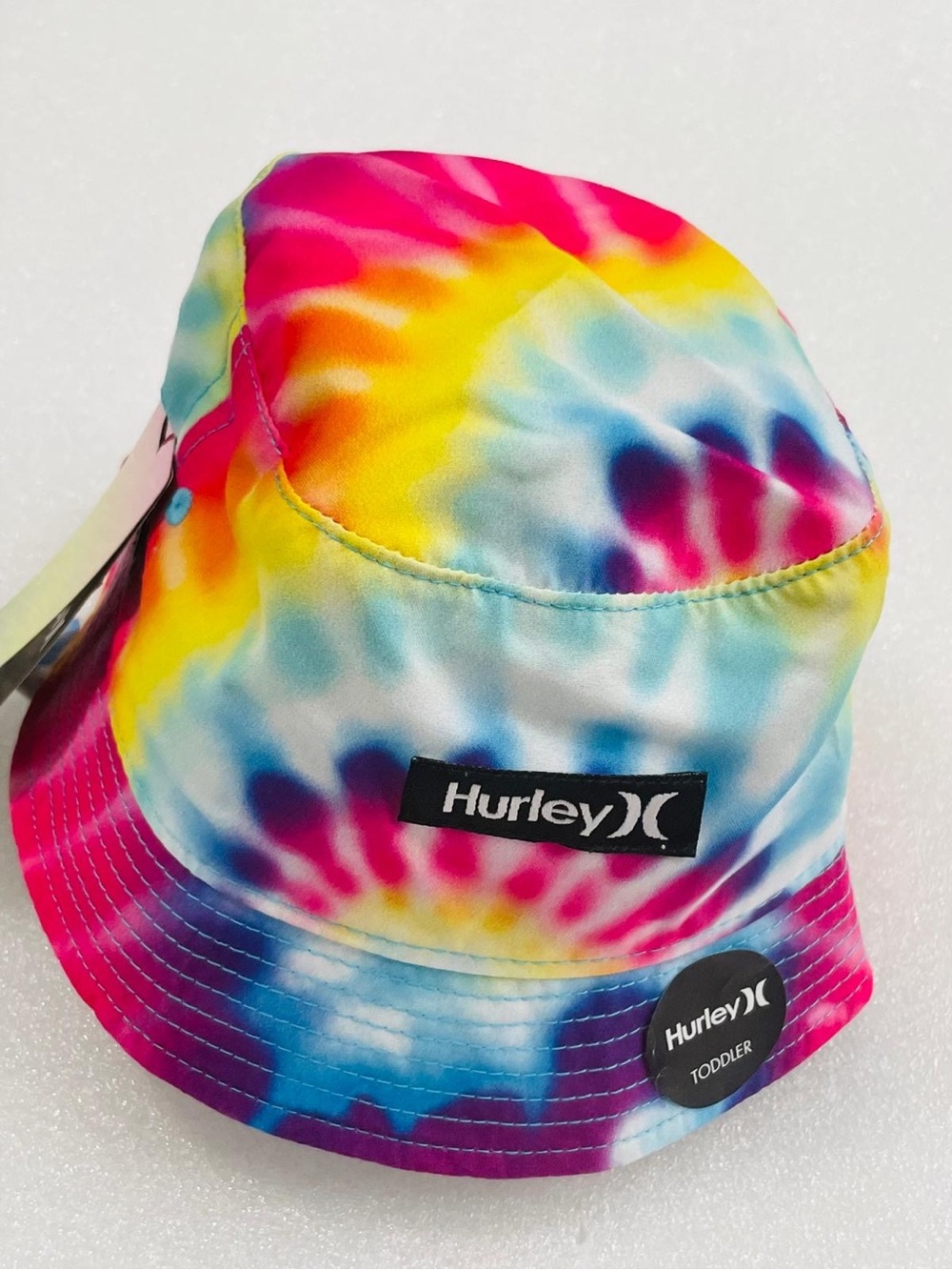 Hurley Toddler Tie-Dye Bucket Hat - Pink, Yellow, Blue